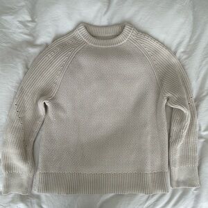 lululemon athletica Cream Crew Neck Sweater